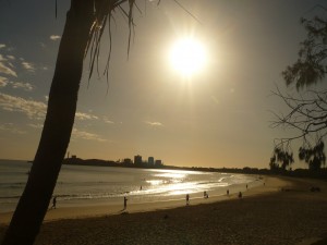 reflection - sunset over Mooloolaba