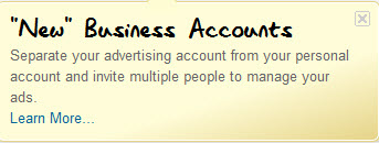 LinkedIn Ads - business accounts